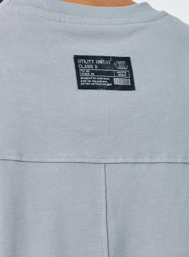 Styli Men Oversized Cut and Sew Panel T-Shirt and Shorts Co-Ords - Image 3