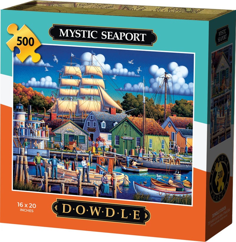 Dowdle Jigsaw Puzzle - Mystic Seaport - 500 Piece - Image 1
