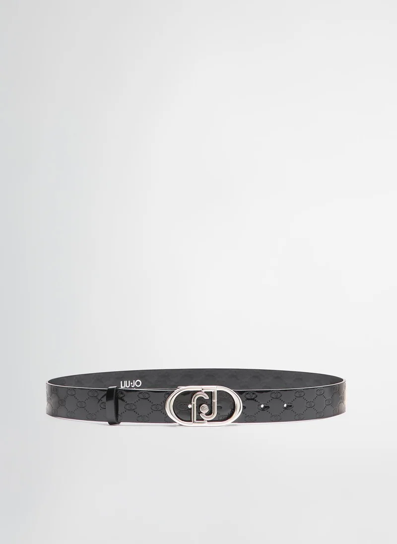 Liu Jo Leather belt with logo