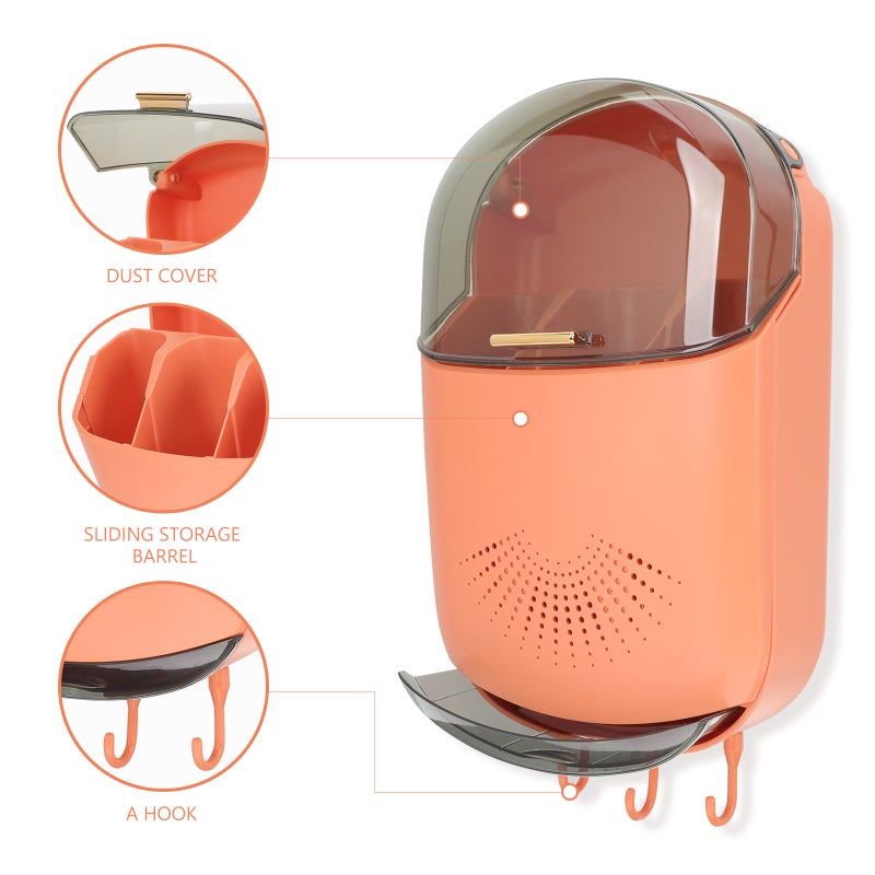 Wall-mounted Chopsticks Cage Household Chopsticks Spoon And Fork Drain Storage Holder - Image 5