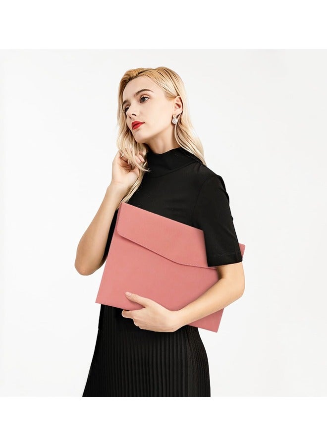 2 PCS File Folder, PU Leather A4 Document Holder File Organizer with Magnetic Snap Closure for Home School Office Stationery - Image 5