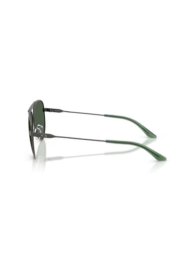 Armani Exchange Full Rim Unisex Pilot Sunglasses 58 0AX2060S - Image 3