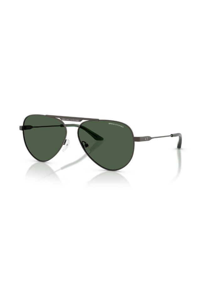Armani Exchange Full Rim Unisex Pilot Sunglasses 58 0AX2060S - Image 1