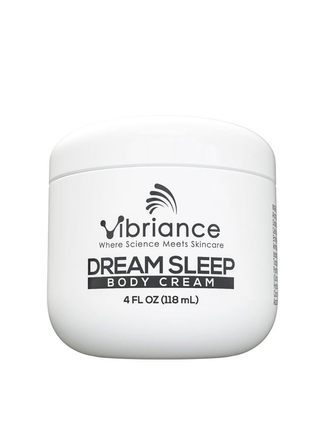 Vibriance Dream Sleep Body Cream, 4 fl oz - Fluffy Full Moisturizer for Dry Skin, Relaxation and Rejuvenation with Therapeutic Ingredients, Soothing Vanilla Aromatics - Image 1