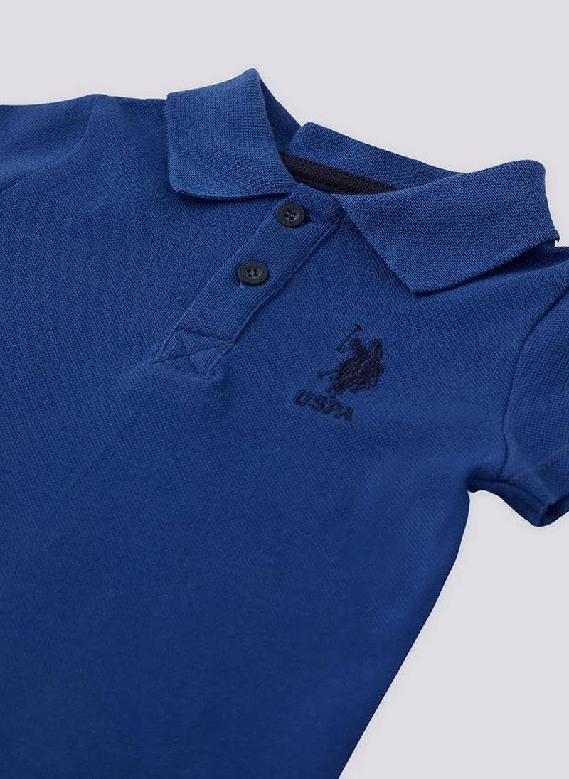 U.S. Polo Assn. U.S. Polo Assn. Collar Cobalt Baby Boys Set