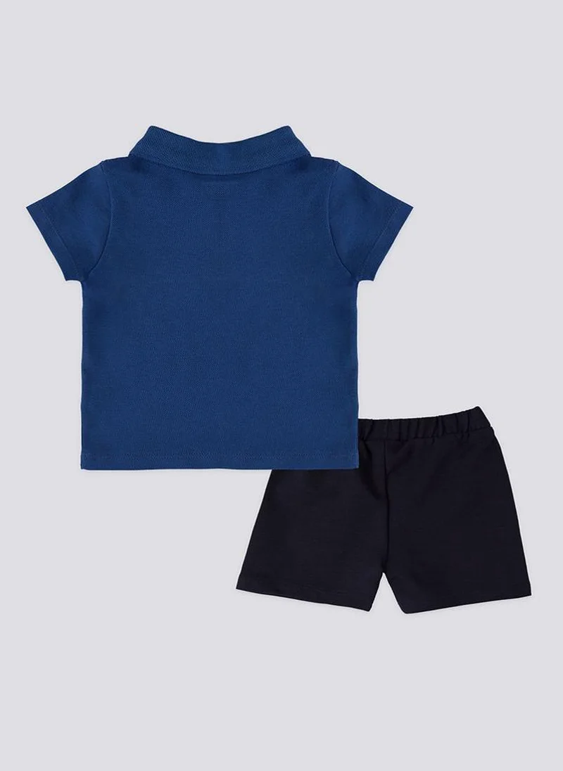 U.S. Polo Assn. U.S. Polo Assn. Collar Cobalt Baby Boys Set