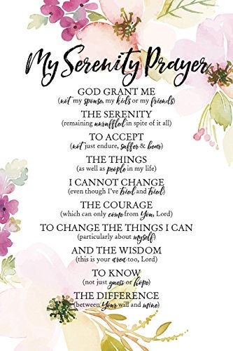 DEXSA My Serenity Prayer Wood Plaque with Inspiring Quotes 6"x9" - Elegant Frame Wall & Tabletop Decoration | Easel & Hanging Hook | Christian Family Religious Home Decor Saying | Made in the USA - Image 4