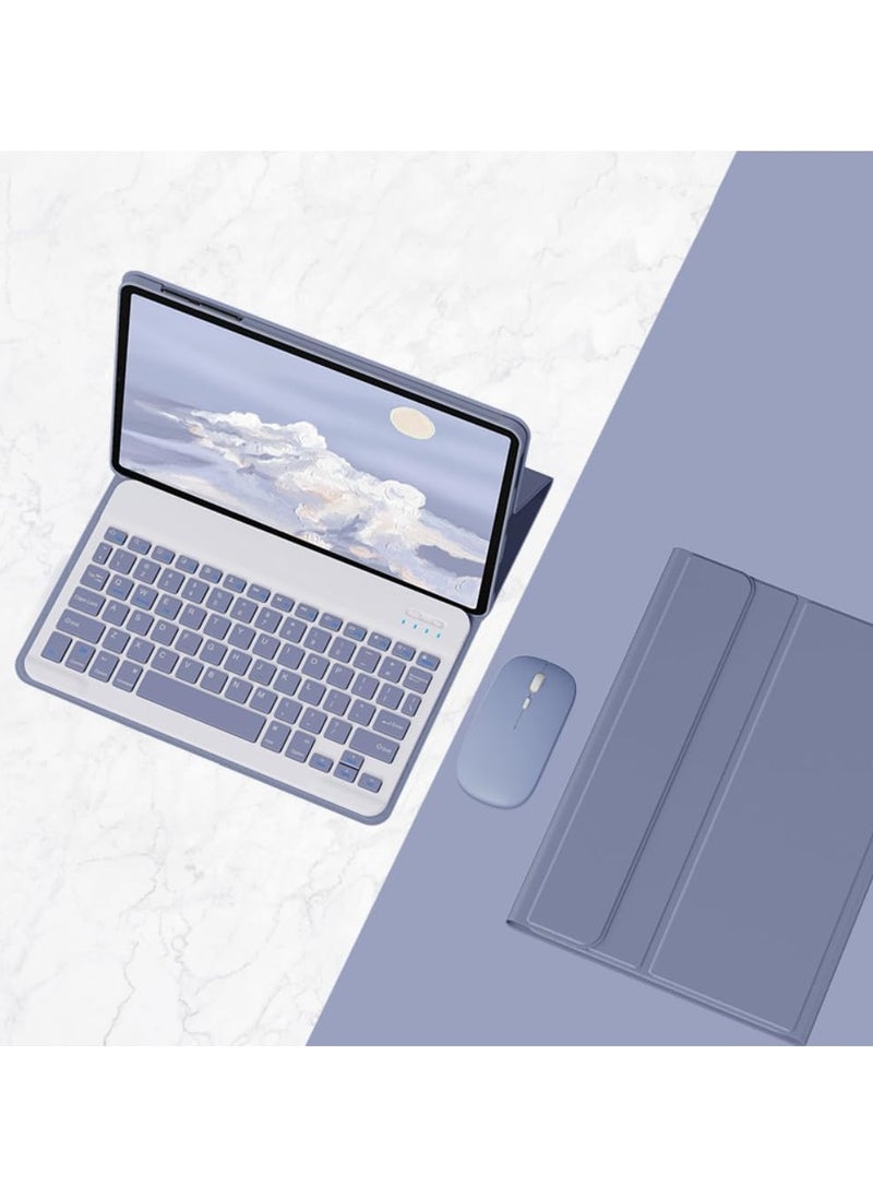 OCTOBER - Arabic and English keyboard cases are compatible with the Honor Pad X8 10.1-inch, ultra-thin protective case with a detachable wireless Bluetooth keyboard and mouse - Image 1