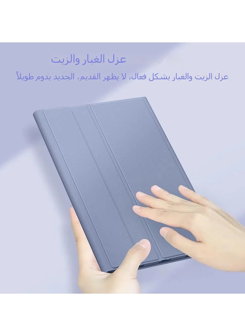 OCTOBER - Arabic and English keyboard cases are compatible with the Honor Pad X8 10.1-inch, ultra-thin protective case with a detachable wireless Bluetooth keyboard and mouse - Image 1