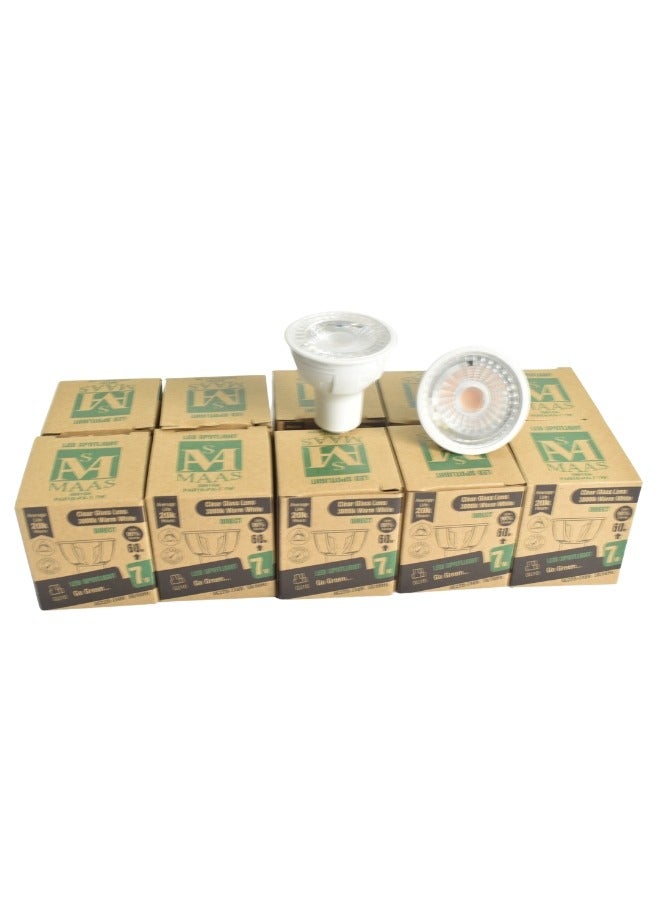 ماس لمبة LED باضاءة بلون ابيض 7 واط، قاعدة G10، مصباح LED موفر للطاقة، لمبات للمكتب وغرفة المعيشة - Image 1