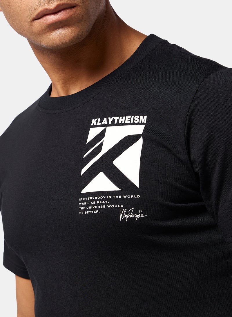 ANTA SS TEE  IN BASIC BLACK