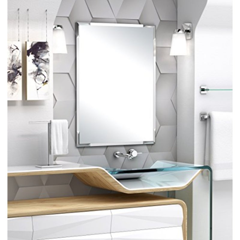 1444C, Modern Rectangle Base Freestanding Countertop Towel Holder, / 10.50"W x 11.13"H T-Shape Style Countertop Hand Towel Holder for Bathroom, Kitchen/Fingertip Towel Rack - Image 2