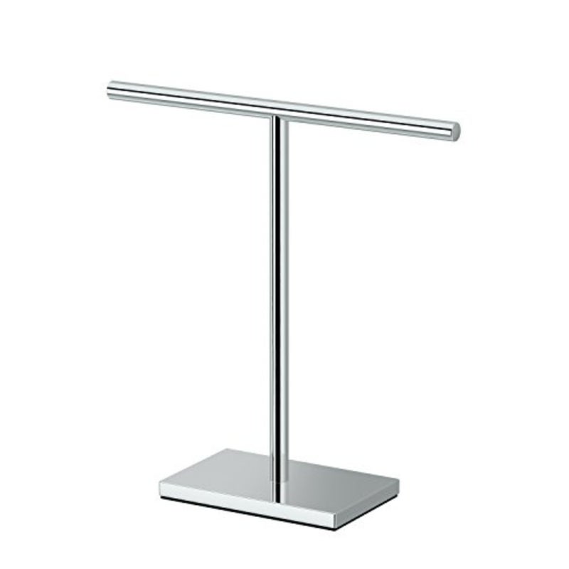 1444C, Modern Rectangle Base Freestanding Countertop Towel Holder, / 10.50"W x 11.13"H T-Shape Style Countertop Hand Towel Holder for Bathroom, Kitchen/Fingertip Towel Rack - Image 1
