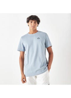 Kappa Solid Crew Neck T-shirt with Short Sleeves