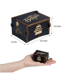 Oasisgalore Birthday Music Box Black,Wooden Engraved Musical Boxes - Gifts for Lover  - Image 3