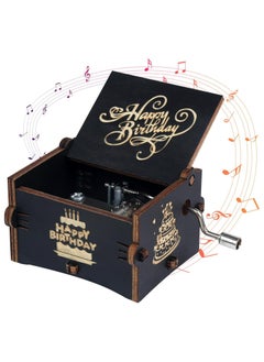Oasisgalore Birthday Music Box Black,Wooden Engraved Musical Boxes - Gifts for Lover  - Image 5