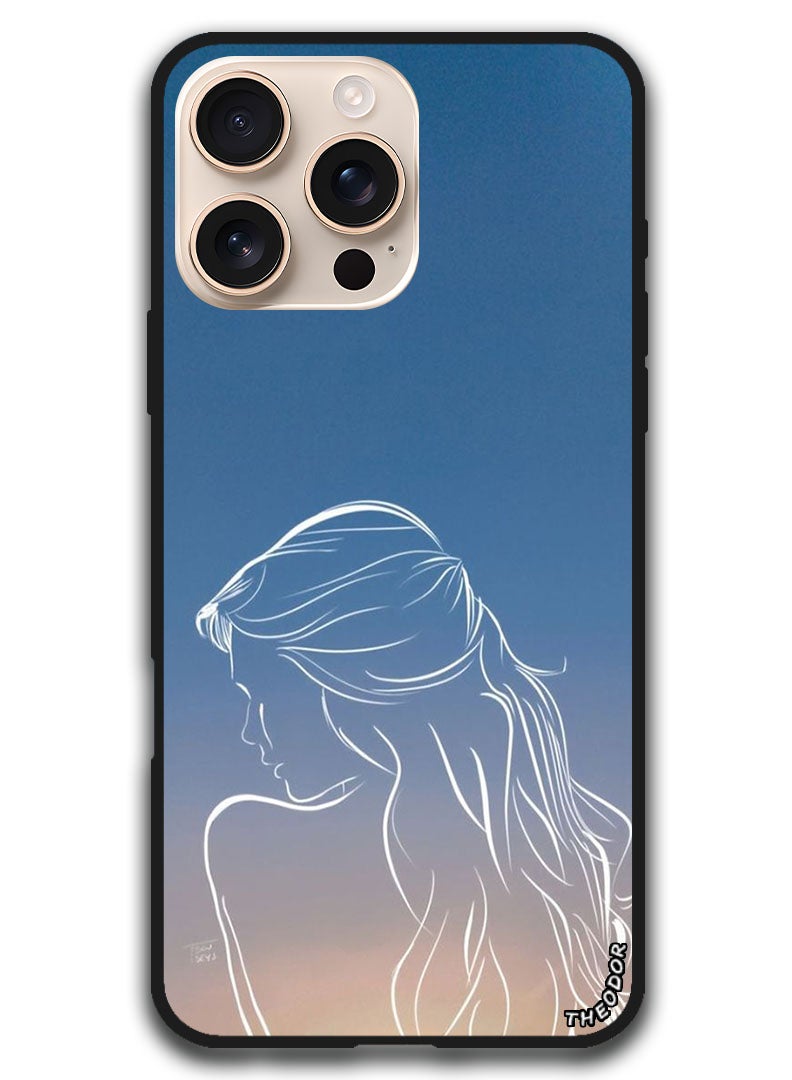 Theodor Protective Case Anti Scratch Shock Proof Bumper Cover For iPhone 16 Pro Max (6.9)-inch Girl Back - Image 1