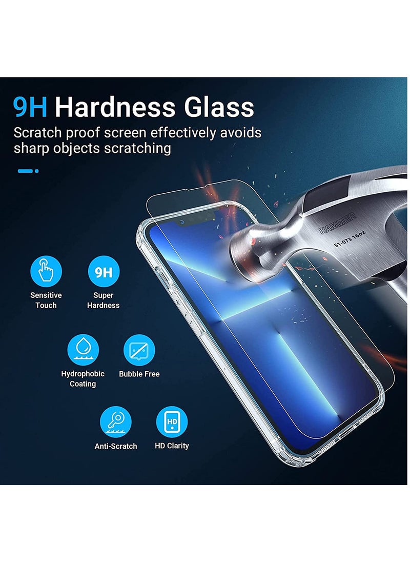 TWEGGON iPhone 13 Pro Max Screen Protector 2Piece Tempered Glass Screen Protector For iPhone 13 Pro Max Clear  - Image 4