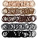 WillingTee 200PCS Small Hair TiesNo Crease Baby Hair TiesElastic Hair Ponytail Holder Hair Accessories for Baby Girls Infants Toddlers KidsNeutral Color - Image 2