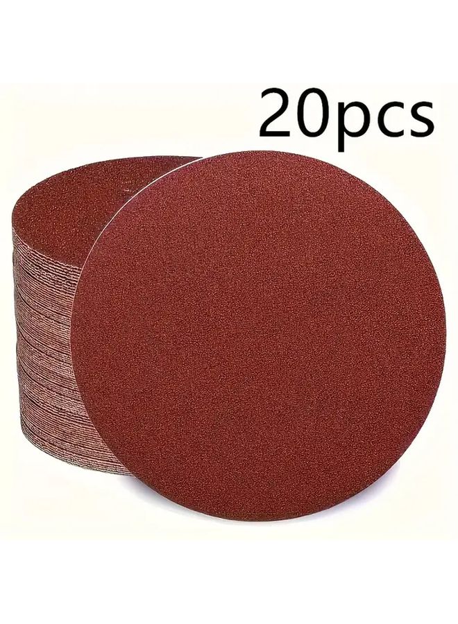 أقراص سنفرة 100 حبيبة بخاصية الخطاف والحلقة مقاس 150 مم لأدوات الحفر والدوارة وأعمال النجارة - Image 1