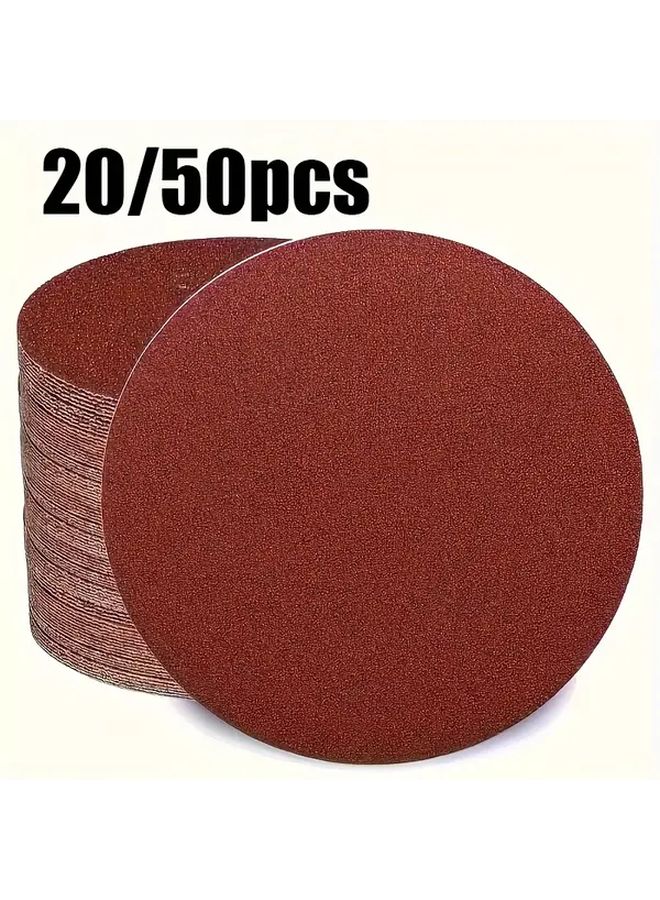 أقراص سنفرة 100 حبيبة بخاصية الخطاف والحلقة مقاس 150 مم لأدوات الحفر والدوارة وأعمال النجارة - Image 2