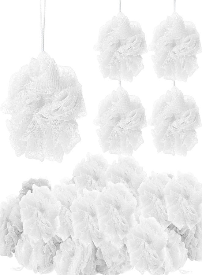 Chengu 80 Pcs Loofah Bulk Sponge Bath Sponges for Shower Bath, Travel, Baby, Women, Men, 20g (White - Image 1