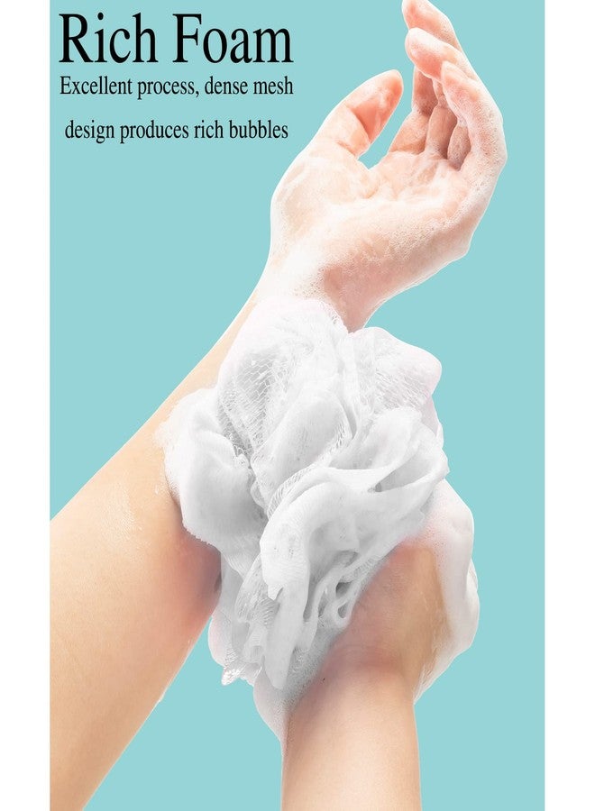 Chengu 80 Pcs Loofah Bulk Sponge Bath Sponges for Shower Bath, Travel, Baby, Women, Men, 20g (White - Image 3