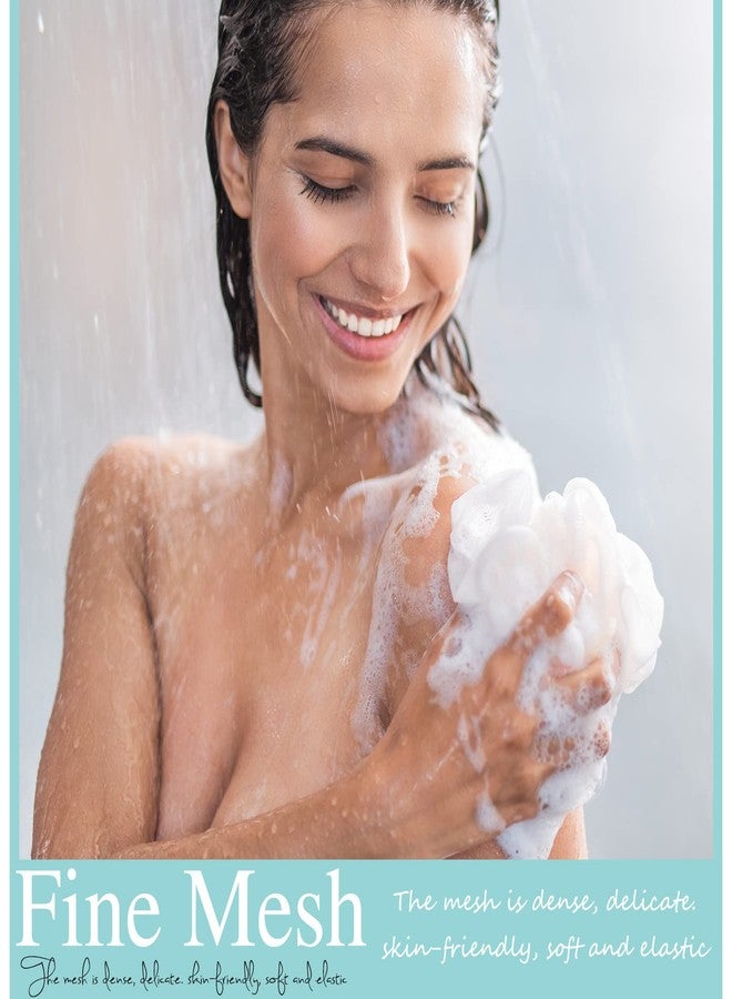 Chengu 80 Pcs Loofah Bulk Sponge Bath Sponges for Shower Bath, Travel, Baby, Women, Men, 20g (White - Image 4