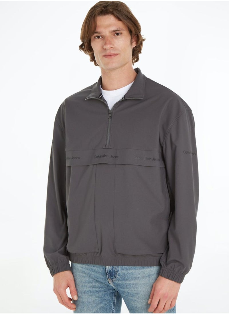 Calvin Klein Jeans - Logo Half Zip Sweatshirt - Image 1