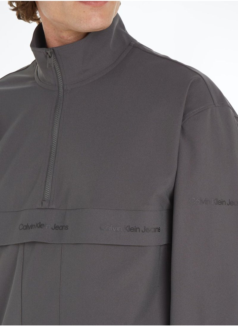 Calvin Klein Jeans - Logo Half Zip Sweatshirt - Image 1