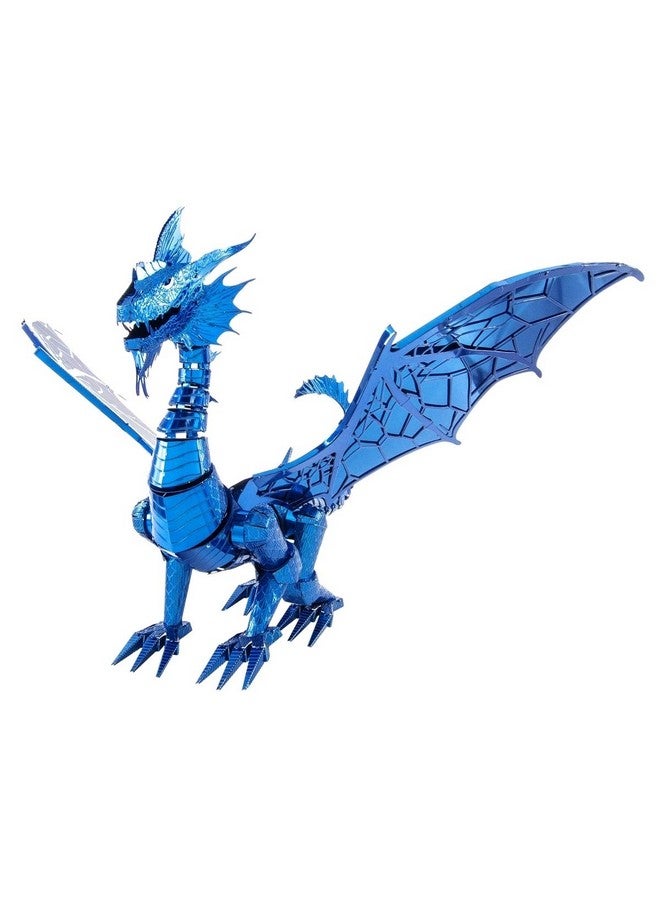 Fascinations Metal Earth Premium Series Blue Dragon 3D Metal Model Kit - Image 1