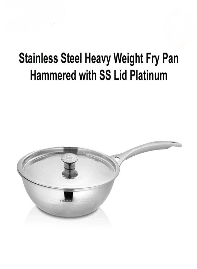 WEKTU Hammer FRYPAN Fry Pan with Lid 24 cm Diameter 2 L Capacity - Image 4