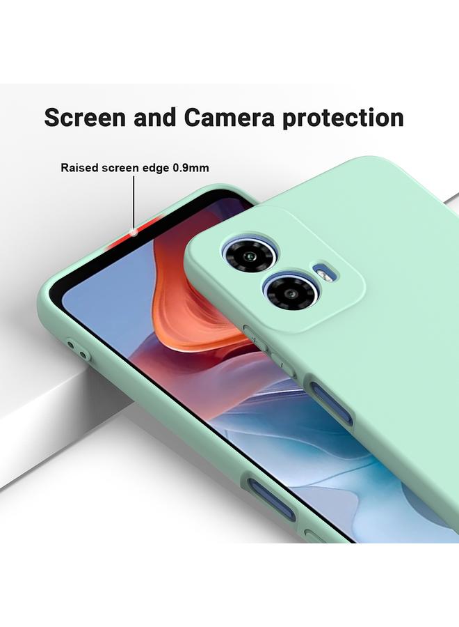 S-TOP Case For Motorola Moto G45 Pure Color Liquid Silicone Shockproof Phone Case - Image 4