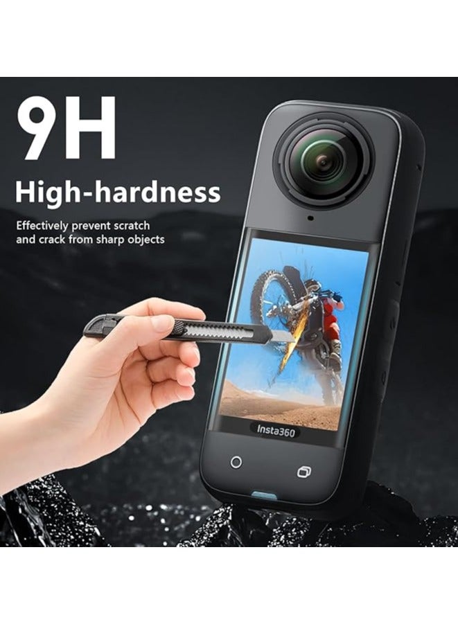 2 Pack Tempered Glass Screen Cover for Insta 360 X5/X4 Action Camera Accessories,Ultra HD,9H Hardness,Scratch Resistant - Image 4