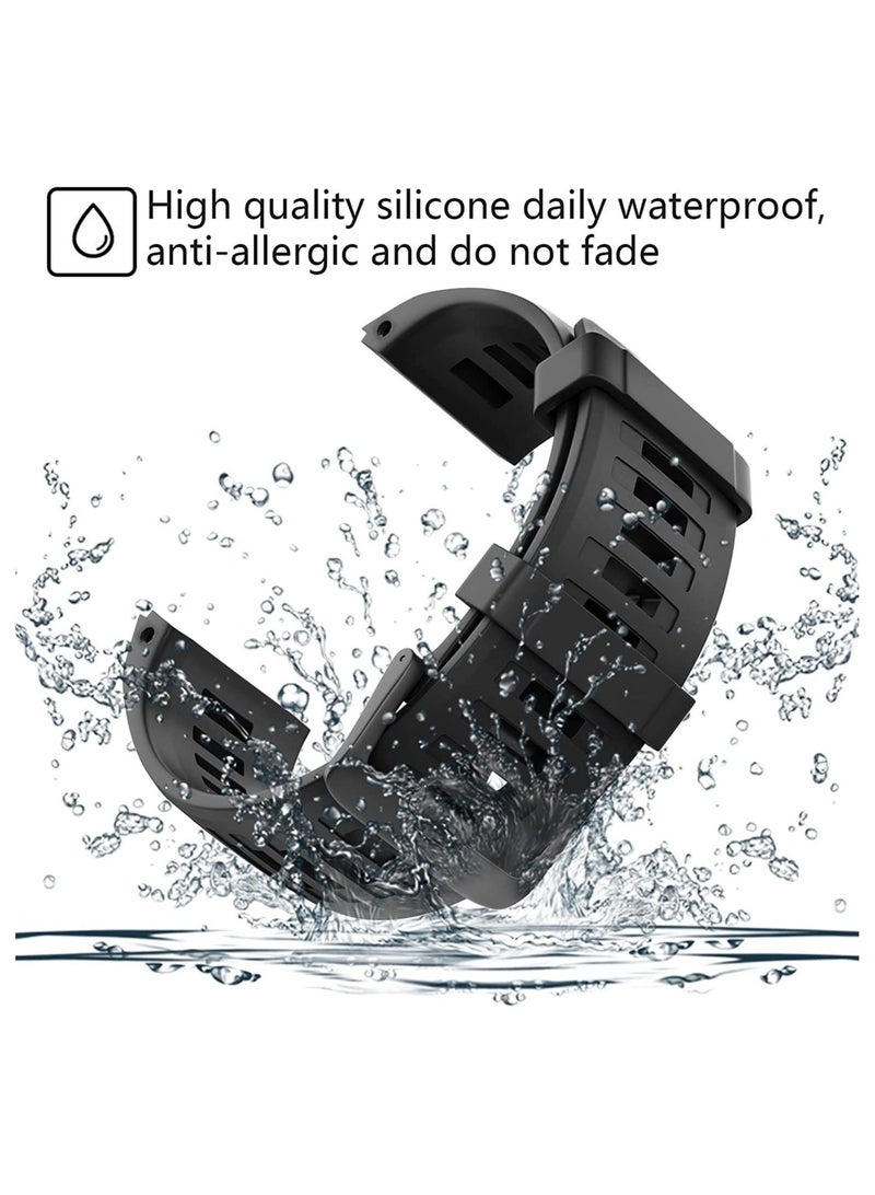 Captaintech Watch Band Waterproof Wristband Strap for Garmin Instinct Soft Silicone Replacement Watch Strap for Garmin Instinct Garmin Instinct 2 Solar Tactical with Adapter Tools - Image 2