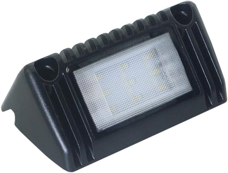 Raycharm 5" RV Exterior LED Work Lighting Fixture, 40° Down Angle Flood Beam, 6000K Cool-White, 12V/24V DC, High Lumen Output Low Current Draw, Aluminum Housing Black Finish, 1-Pack - Image 1