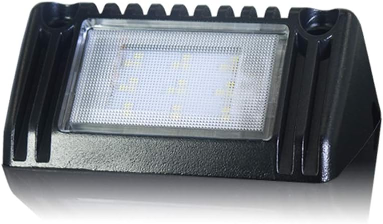 Raycharm 5" RV Exterior LED Work Lighting Fixture, 40° Down Angle Flood Beam, 6000K Cool-White, 12V/24V DC, High Lumen Output Low Current Draw, Aluminum Housing Black Finish, 1-Pack - Image 2