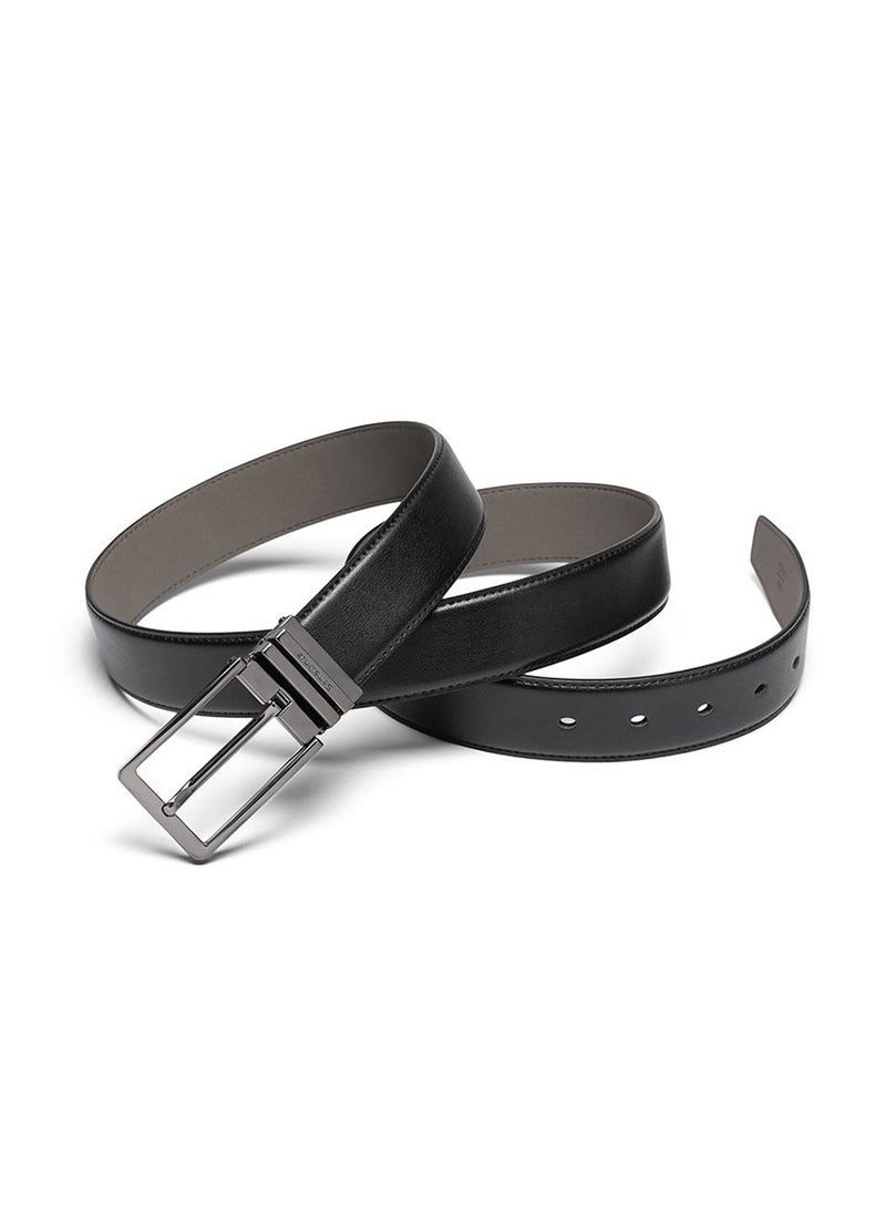 Samsonite Aamir II BIZ CTR Leather Belt, Black|Stylish|Premium Quality|Classic Pin - Image 4