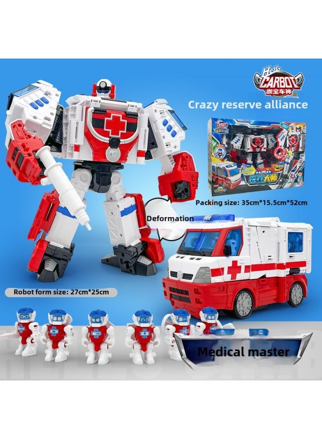 Buy Qiku Ka Bao Car God Full Set Of Dancing Team Deformed Car Robot King Kong Toy Gift-Color:Classic Edition  Hc8004 - Image 1