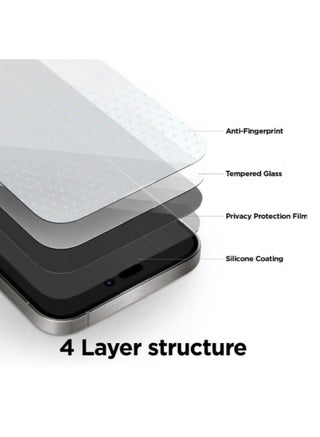 Tempered Dustproof Privacy Glass Screen Protector Compatible For iPhone 12 Pro Max - view 3