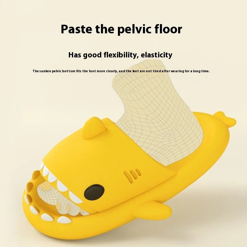 Y&D Summer Shark Insulated Home for Slippers for Men and Women Cute Couple's Design with EVA Outsole Popular Outer-Wear for Use - Image 4