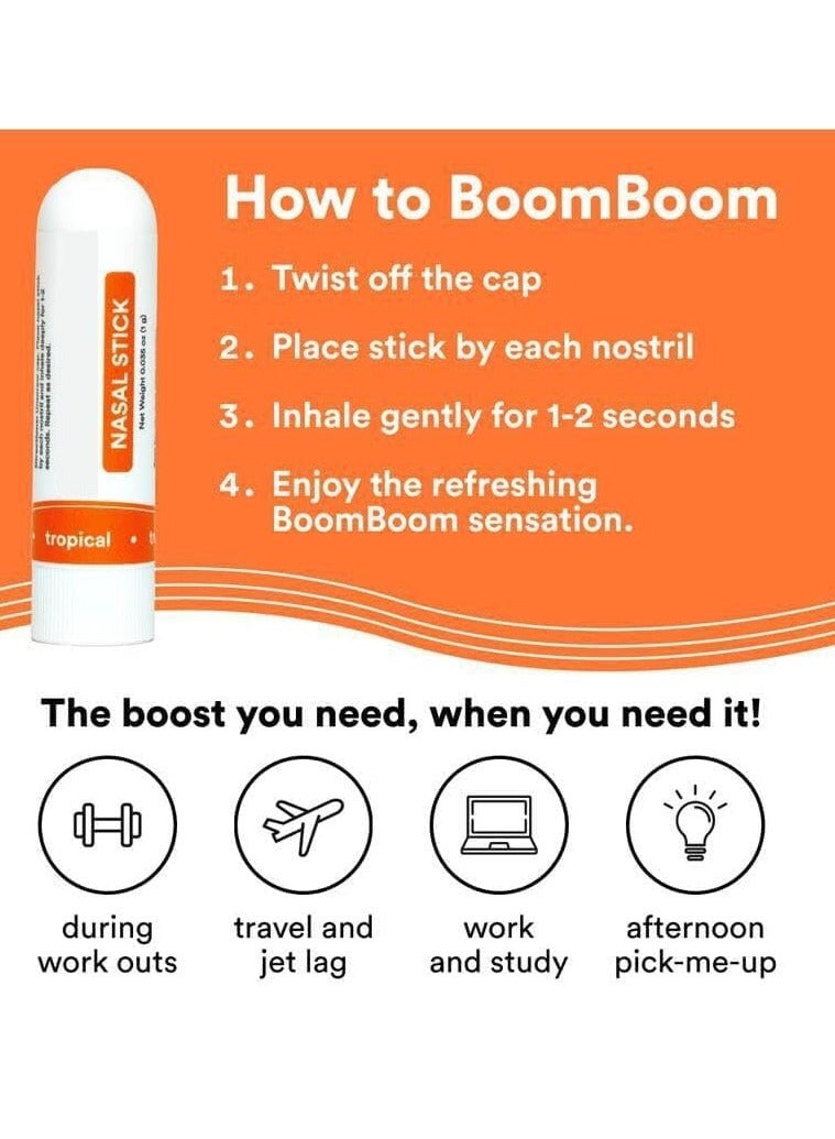 4-pack refreshing portable steam inhaler nasal strips bring positivity and gratitude, relax you every day, relieve stress and improve breathability