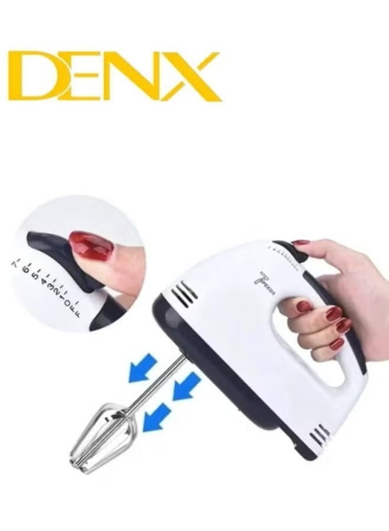 دينكس خفاقة بيض كهربائية أوتوماتيكية ذات 7 سرعات ومصنوعة من الستانلس ستيل مع قابس أوروبي | DX2007 - Image 2