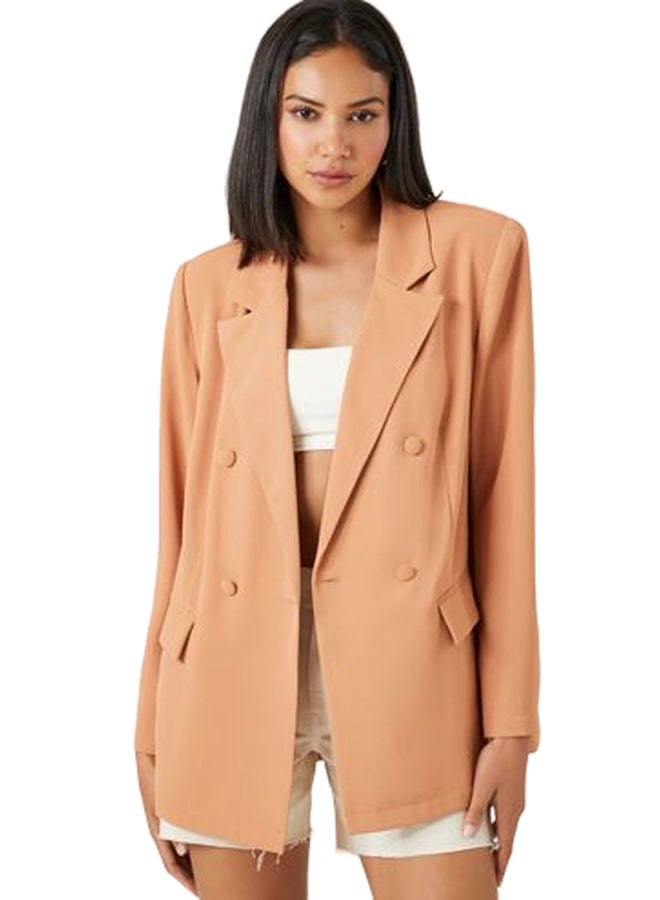 FOREVER 21 Longline Double-Breasted Blazer  - Image 1