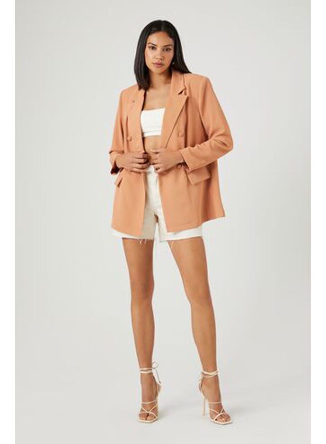 FOREVER 21 Longline Double-Breasted Blazer  - Image 4