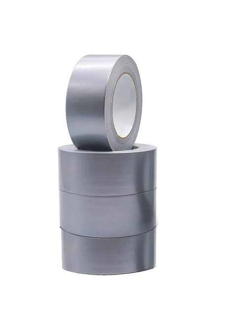 4 Rolls Duct Tape | 2 inches x 15 yards Strong Adhesive Silver Tape for Packing, Kitchen Home, Office, Indoor & Outdoor Use
