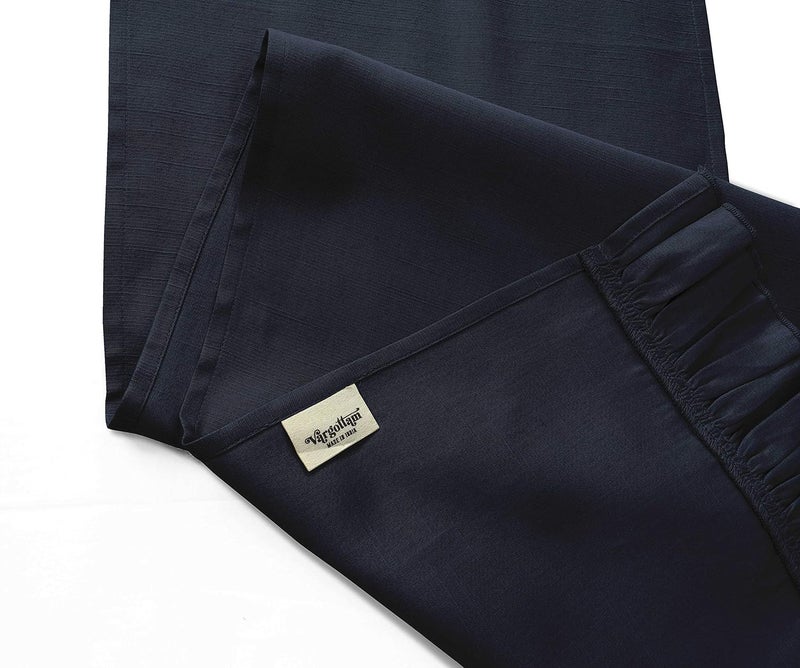 Vargottam Navy Blue Home Décor Washable Dining Table Cotton Slub Table Runner Home Table Linen Layout-14 x 48 Inch - Image 5