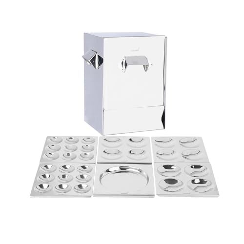 Coconut Stainless Steel - Trivia Idli Maker | Unique Rectangular Shape Idli Steamer For Home | Include 3 Regular, 2 Mini & 1 Tatte Idli Plate | Restaurant Type Soft & Fluffy Idli | Induction Base - Image 1