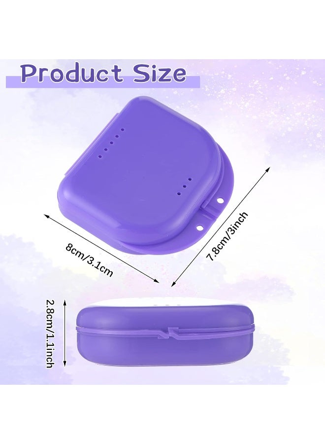 Youyole 32 Pieces Retainer Case With Vent Holes Mouth Guard Container Case Dental Storage Container Multicolor Dental Retainer Box For Office Travel Household (Classic Color) - Image 2