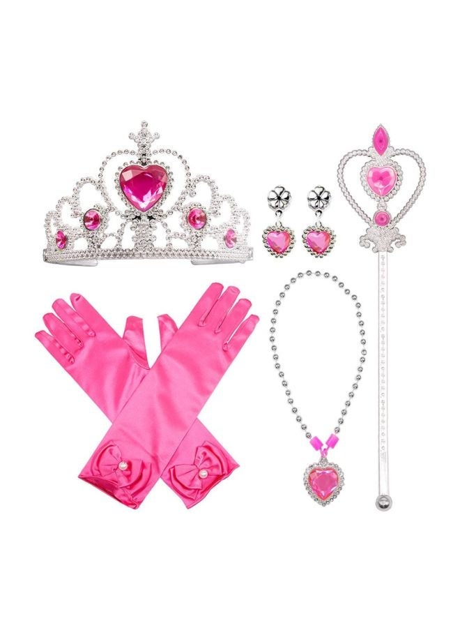 نيبمينينت 5-Piece Princess Elsa Cinderella Rapunzel Dress up Accessories Set - Image 1